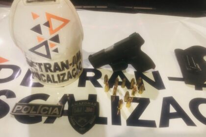 Detran-AM: Em Operação de Fiscalização, motorista é detido por embriaguez e porte ilegal de arma de fogo