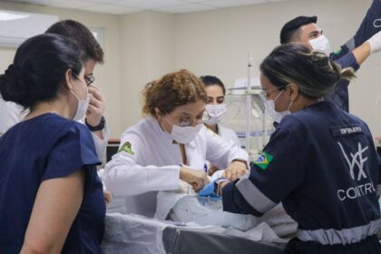 Gêmeas siamesas passam por novos exames de imagem no Hospital Francisca Mendes