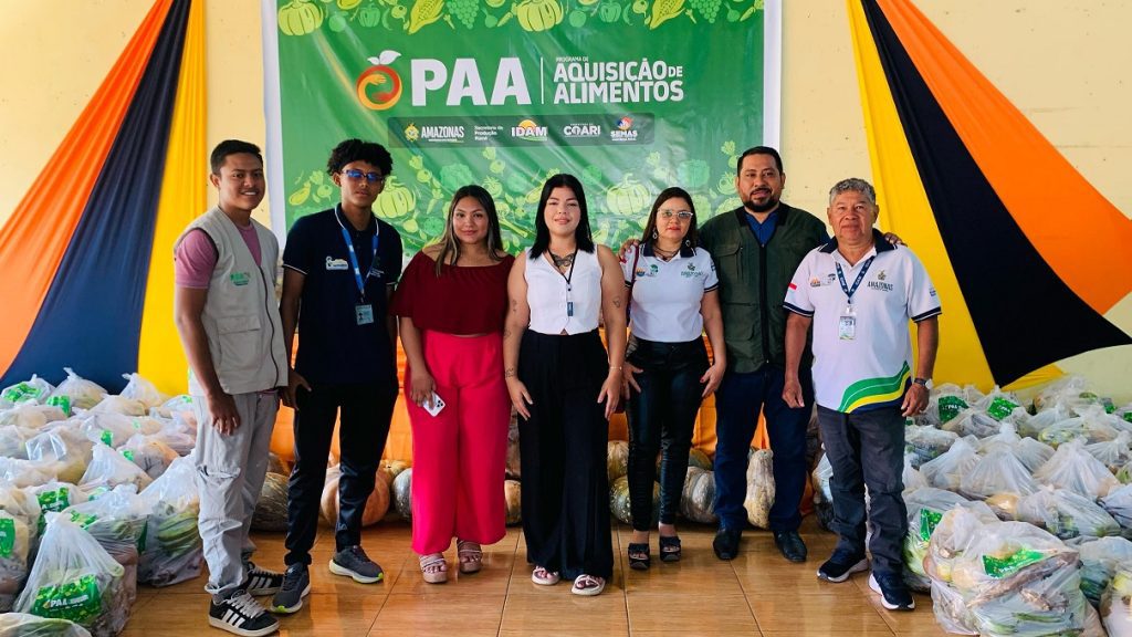 Em Coari, 15 toneladas de alimentos da agricultura familiar são entregues por meio do PAA