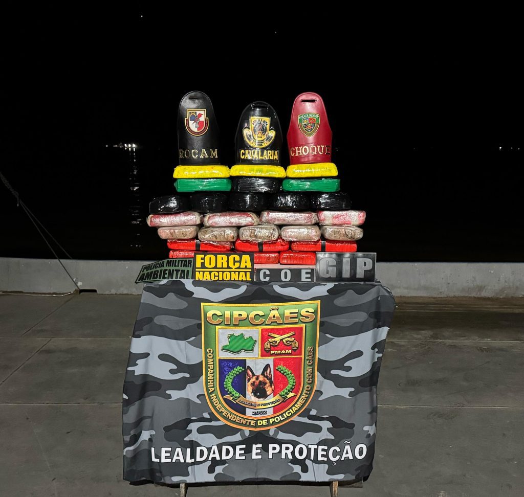 Base Arpão 3: PMAM prende homem com mais de R$ 1,8 milhão em drogas