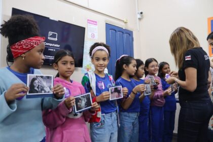 Sejusc realiza dinâmicas e palestra sobre direitos da mulher para crianças da zona oeste de Manaus