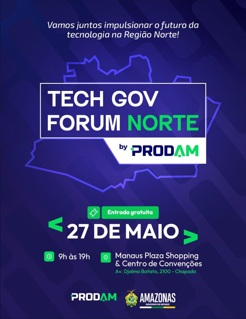 Tecnologia: Fórum Tech Gov Norte abre inscrições para debater futuro da administração pública
