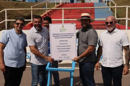 Governador Wilson Lima entrega sistema viário e estádio em Boa Vista do Ramos em agenda por municípios do Baixo Amazonas