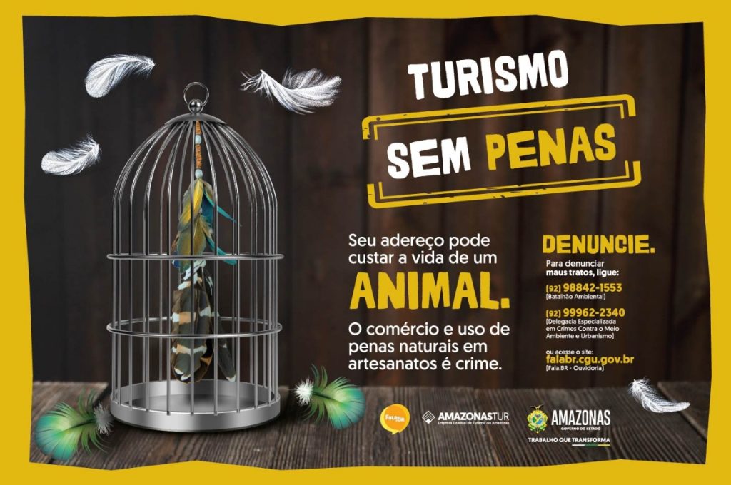 Festival de Parintins 2025: Amazonastur reforça campanha “Turismo sem Penas” para prevenir uso ilegal de penas naturais