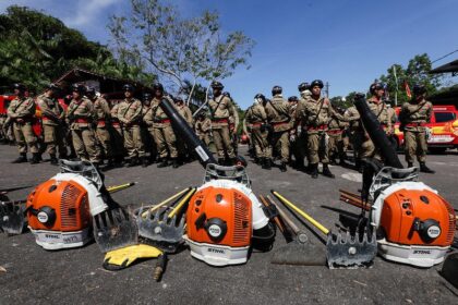 Simulado de atendimento a ocorrência de incêndio florestal reúne mais de 250 militares do Corpo de Bombeiros do Amazonas