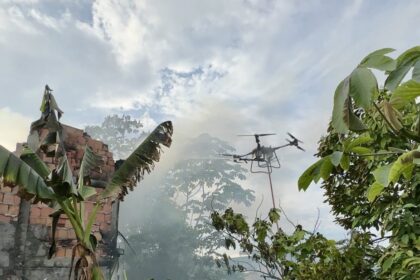 Corpo de Bombeiros atende primeira ocorrência com drone desenvolvido para combater incêndios