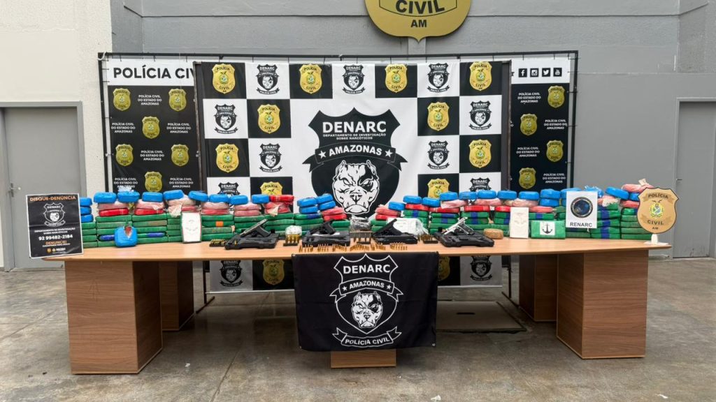PC-AM desarticula centro de guarda e distribuição de drogas na zona norte e causa prejuízo de R$ 10,4 milhões ao narcotráfico