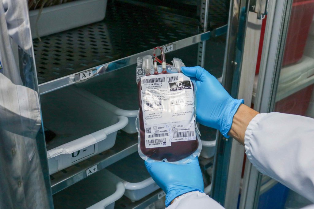 Estoque de sangue registra déficit de 40% na semana que antecede o Natal