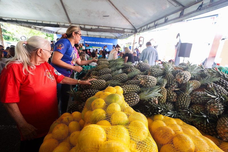 “Eu recebi verduras, frutas; isso ajuda eu e a minha família”, diz beneficiária sobre a entrega de alimentos do PAA