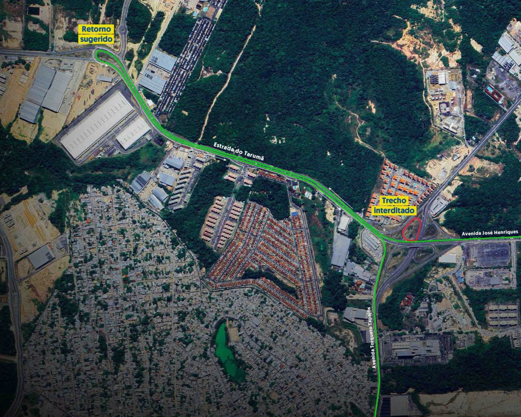 Seinfra anuncia alteração de tráfego para manutenção de defensas no Rapidão Rodoanel Metropolitano de Manaus, neste fim de semana