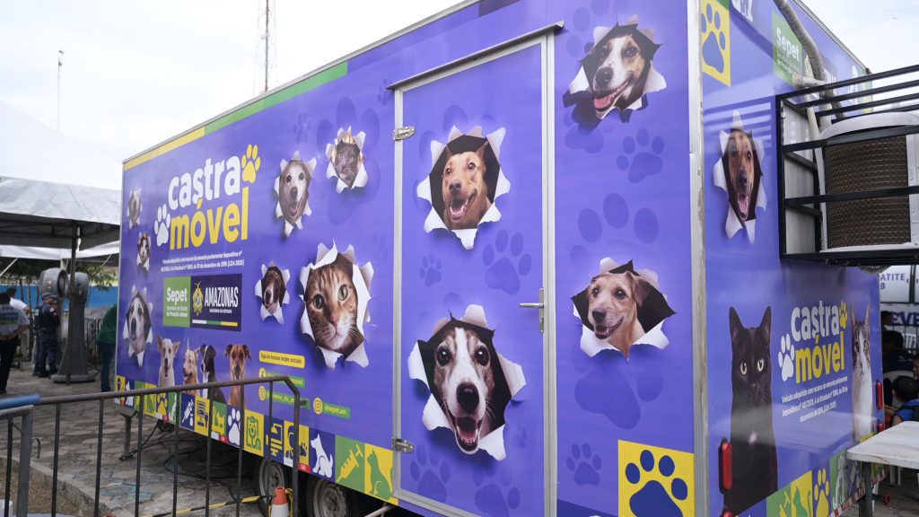 Castramóvel de Presidente Figueiredo abre agendamento para castração de cães e gatos nesta quinta-feira