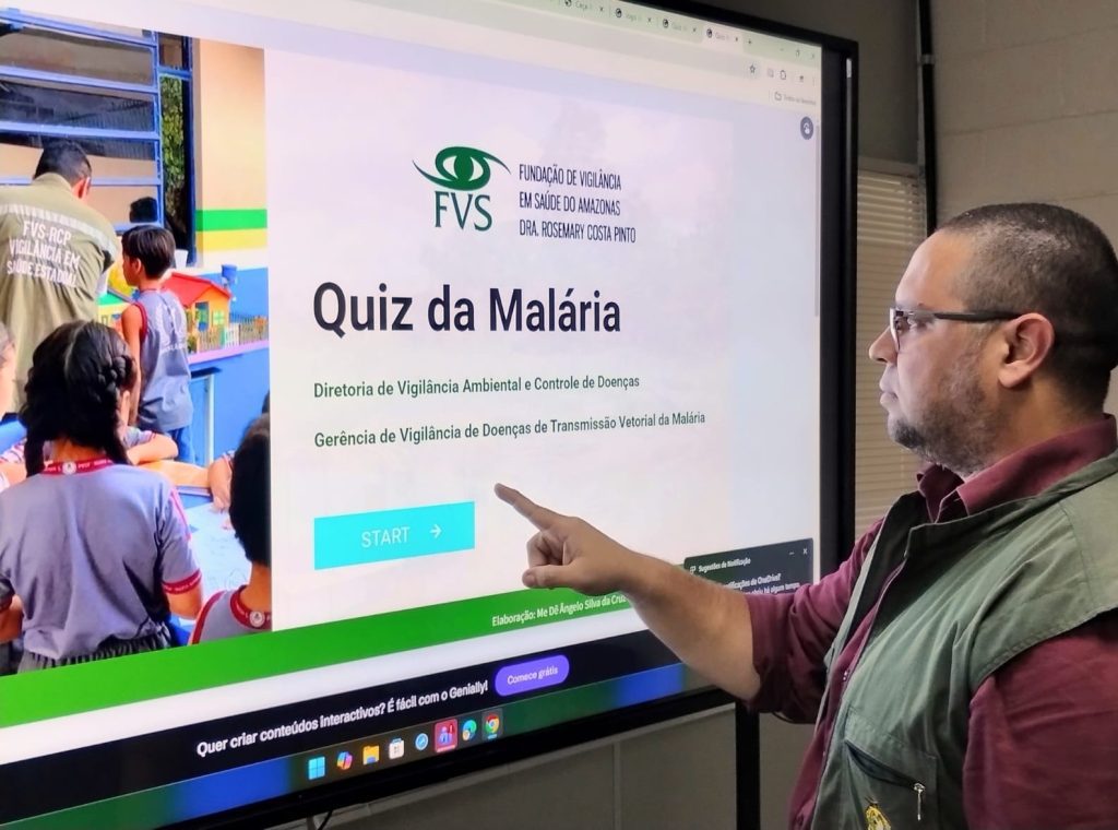 Quizzes educativos da FVS-RCP ampliam informação sobre malária ao público