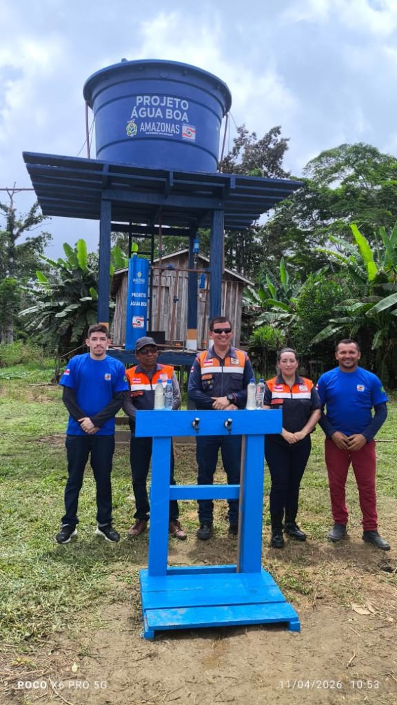 Defesa Civil do Amazonas capacita agentes e instala purificadores de água em comunidades de Boa Vista do Ramos