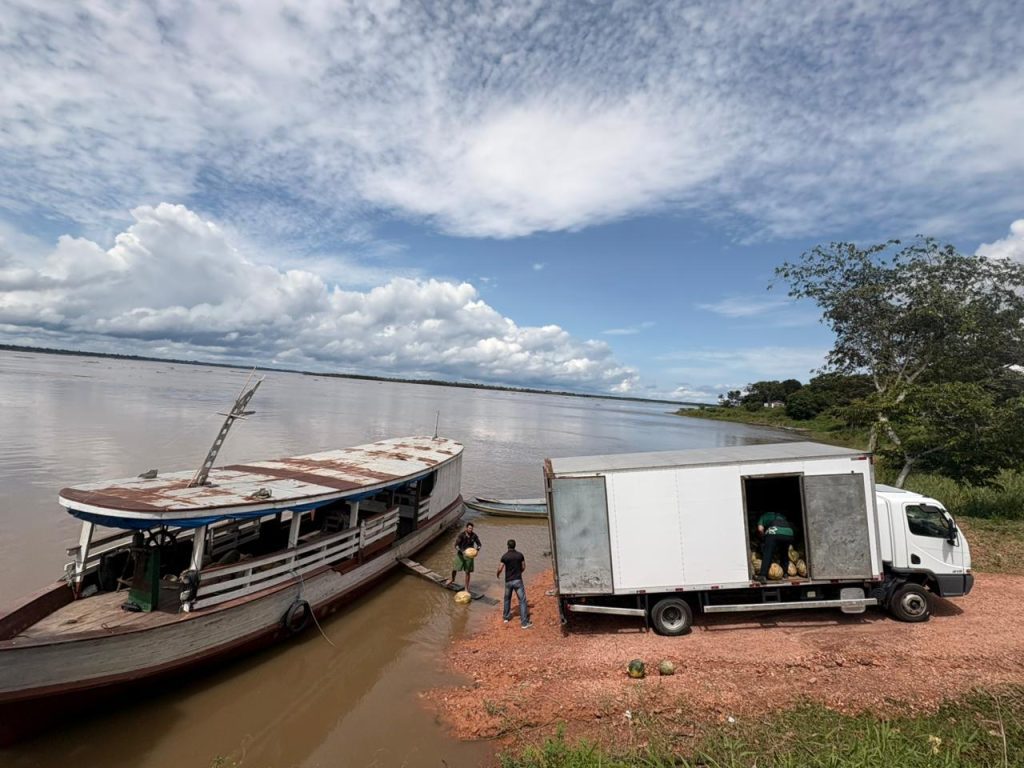 ADS negocia 3,5 toneladas de jerimum de agricultores familiares do município de Manaquiri