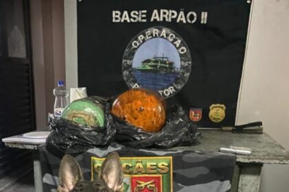 Base Arpão 2: PMAM apreende mais de 23kg de pasta-base de cocaína escondidos em cilindros frigoríficos