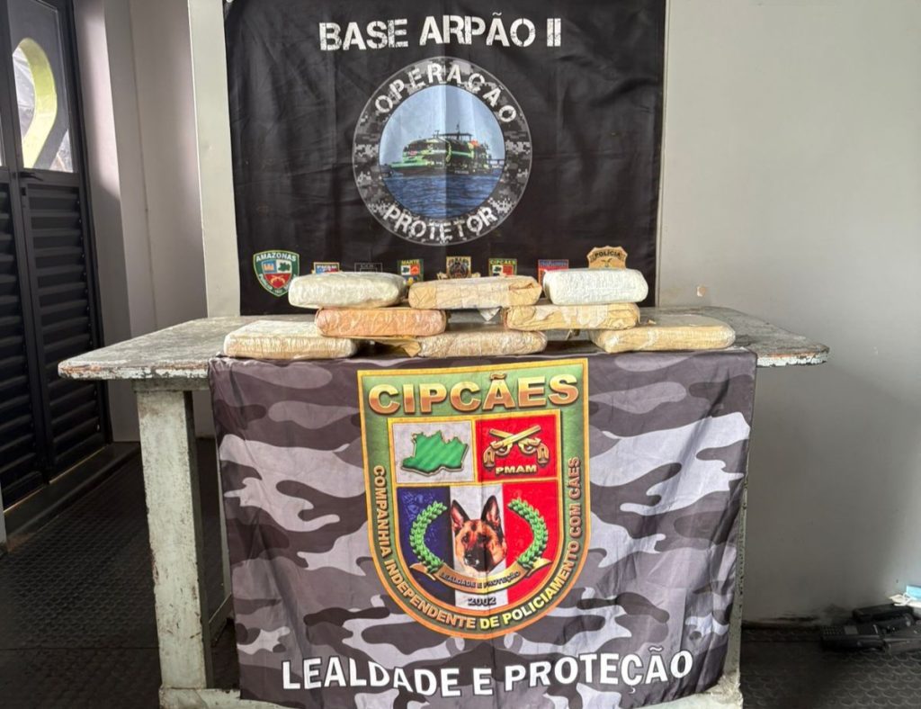 Base Arpão 2: PMAM apreende mais de oito quilos de drogas e prende homem por tráfico, em Coari