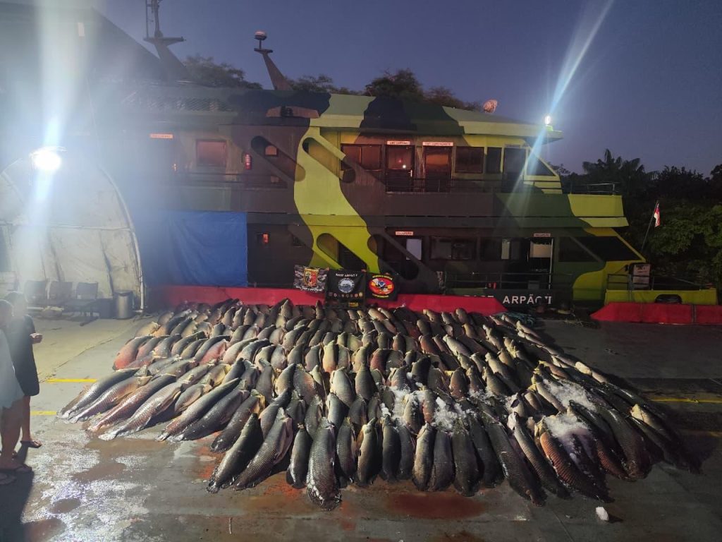 Base Arpão 2: PMAM apreende 26 toneladas de pescado durante abordagem a embarcação