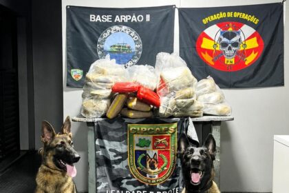 Base Arpão: Forças de segurança apreendem mais de 91 quilos de drogas escondidos no porão do ferry boat no rio Solimões