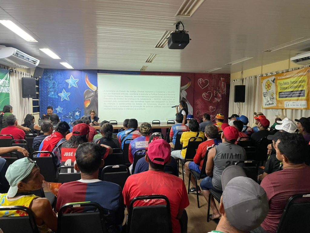 Sejusc realiza Circuito de Justiça e Direitos Humanos em Parintins para fortalecer rede de proteção durante Festival