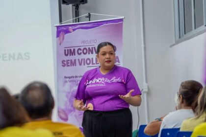 Junho Violeta: Sejusc leva debate sobre projeto ‘Um Convívio Sem Violência’ a FUnATI