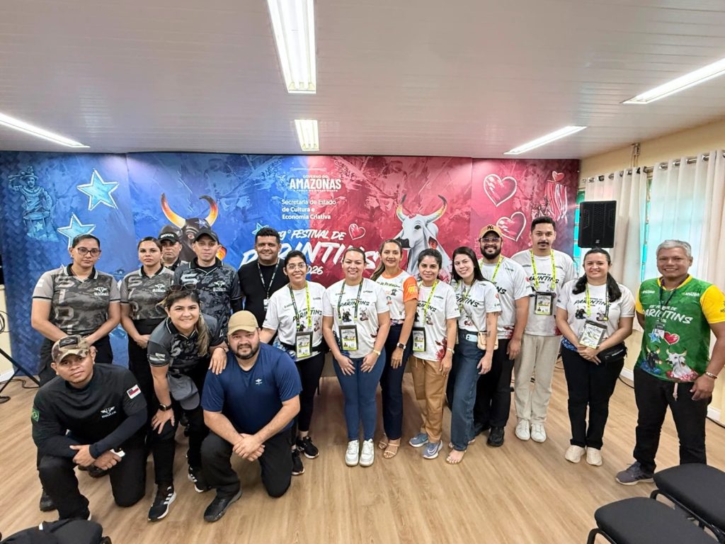 Festival de Parintins 2026: Sejusc capacita equipes de segurança privada para atuação nas noites de apresentações do Caprichoso e Garantido
